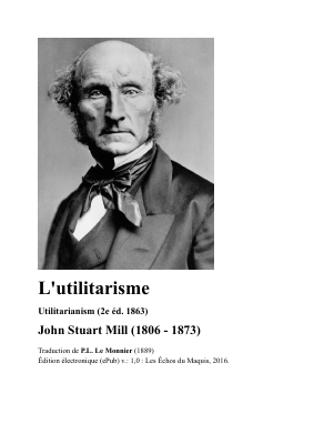 Couverture de Mill - L'utilitarisme